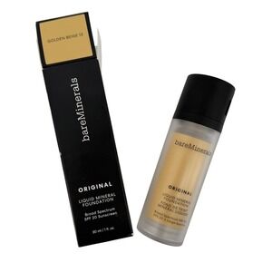 bareMinerals Original Liquid Mineral Foundation Golden Beige 13 SPF20 30 mL/1 oz